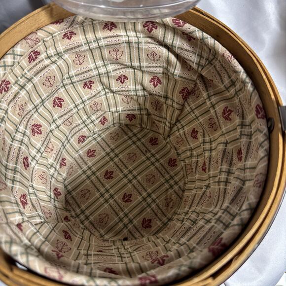Longaberger 2003 Heritage Days Pail Basket, Liner, Protector USA Handmade EUC - Picture 4 of 12